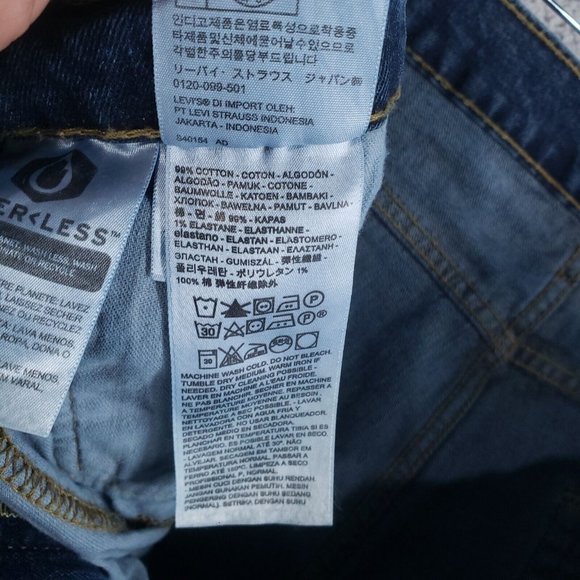 🚫SOLD🚫LEVI'S 527 Boot Cut Jeans Mens Sz 34x30 Dark Washed Faded Whiskered - Picture 8 of 14